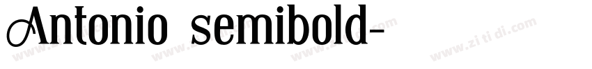 Antonio semibold字体转换